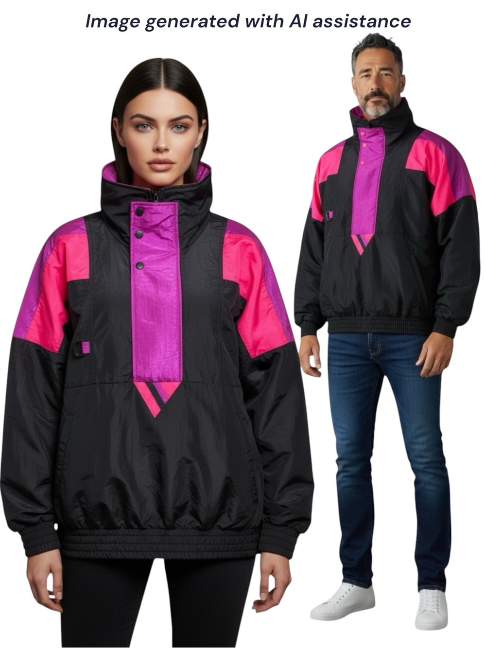VTG Sunbuster color block performance sports jacket